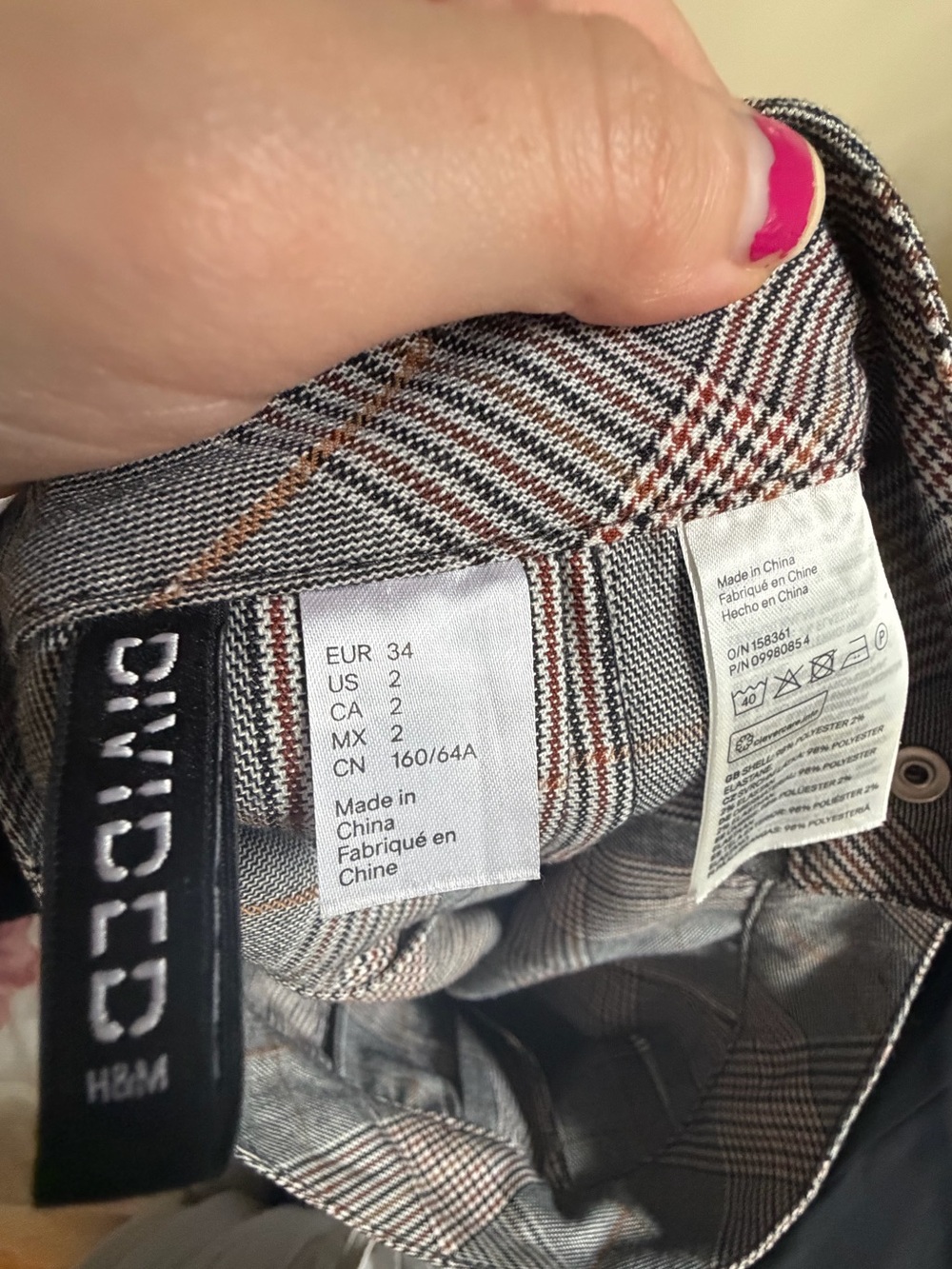 H&M Pleated Plaid Mini Skirt | Size US 2 | Preppy Academia - Picture 3 of 4
